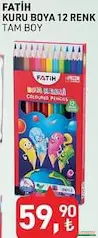 FATİH KURU BOYA 12 RENK TAM BOY indirimli fiyat FATİH KURU BOYA 12 RENK TAM BOY fiyat ve kampanya bilgisi